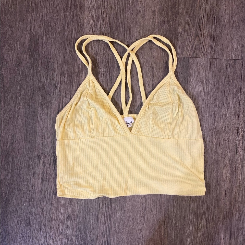 COPY - YELLOW CROP TOP FROM TILLYS